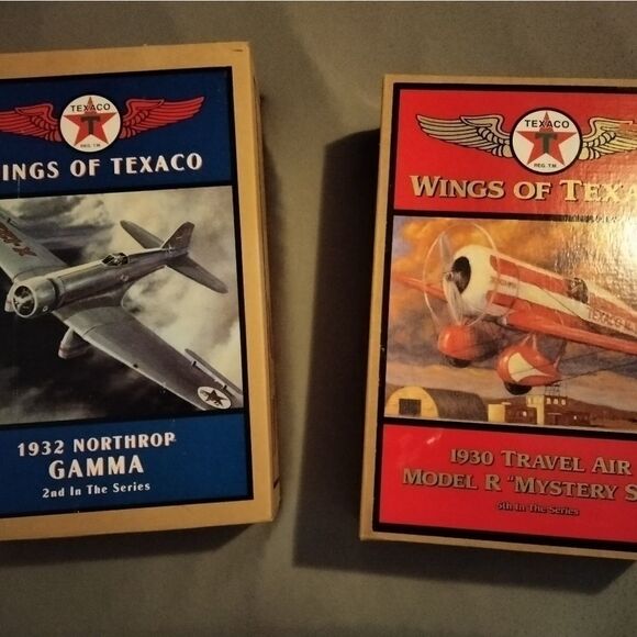 Wings of Texaco 1930 Travel Air Model R Mystery Ship & 1932 Northrop Gamma - Picture 1 of 9